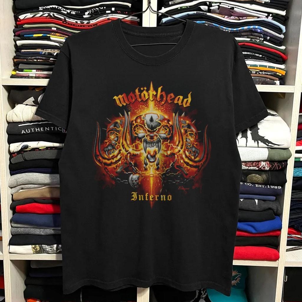 Motorhead Inferno Album Art Unisex Black Cotton T-shirt S-5XL