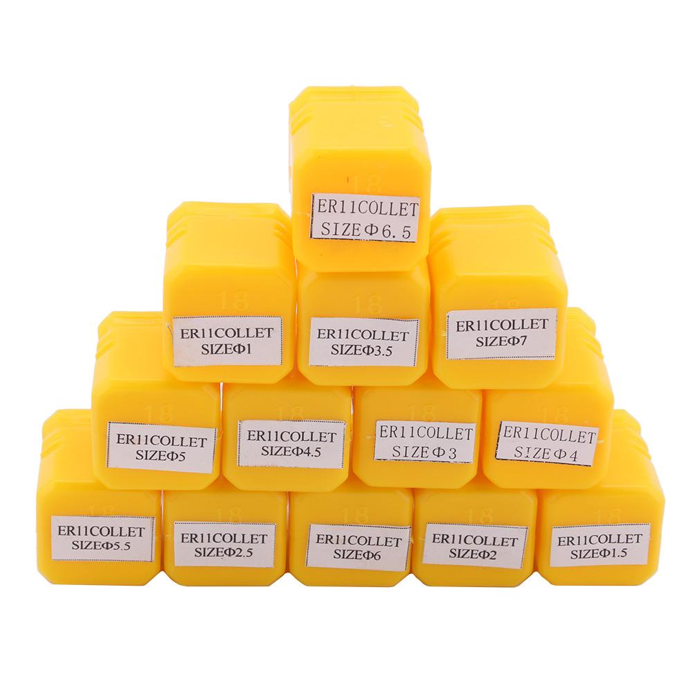 13PCS Set ER11 Collet Spring Collet Set CNC Milling Engraving Machine Tools