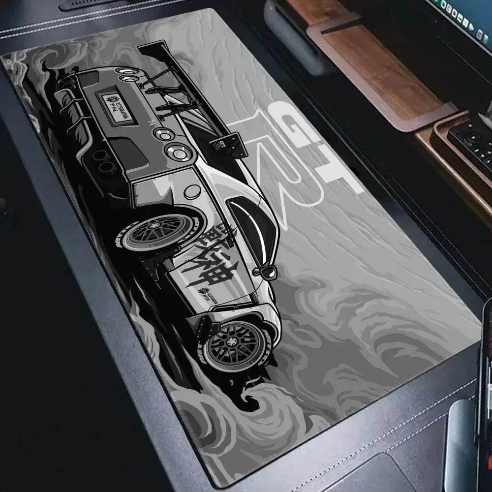 Nuovi Arrivi Mousepad Auto Sportiva XXL Accessori Gaming Tappetino per Tastiera Scrivania Gamer Antiscivolo Laptop Grande Mousepad Anime GTR