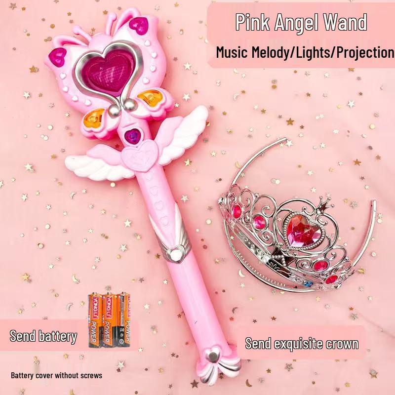 Magic Fairy Wand with Light, Music, and Projection for Girls