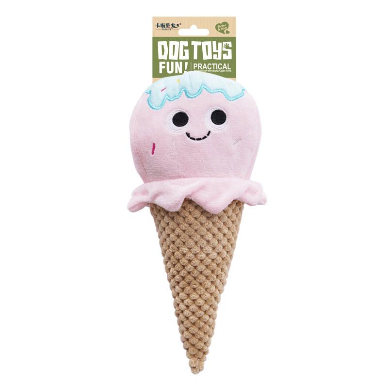Chew Resistant Plush Hamburg Dog Toy with Sound Paper Cute Creative Pet Puzzle Toy for Medium Large Dogs French Bulldog Supplies