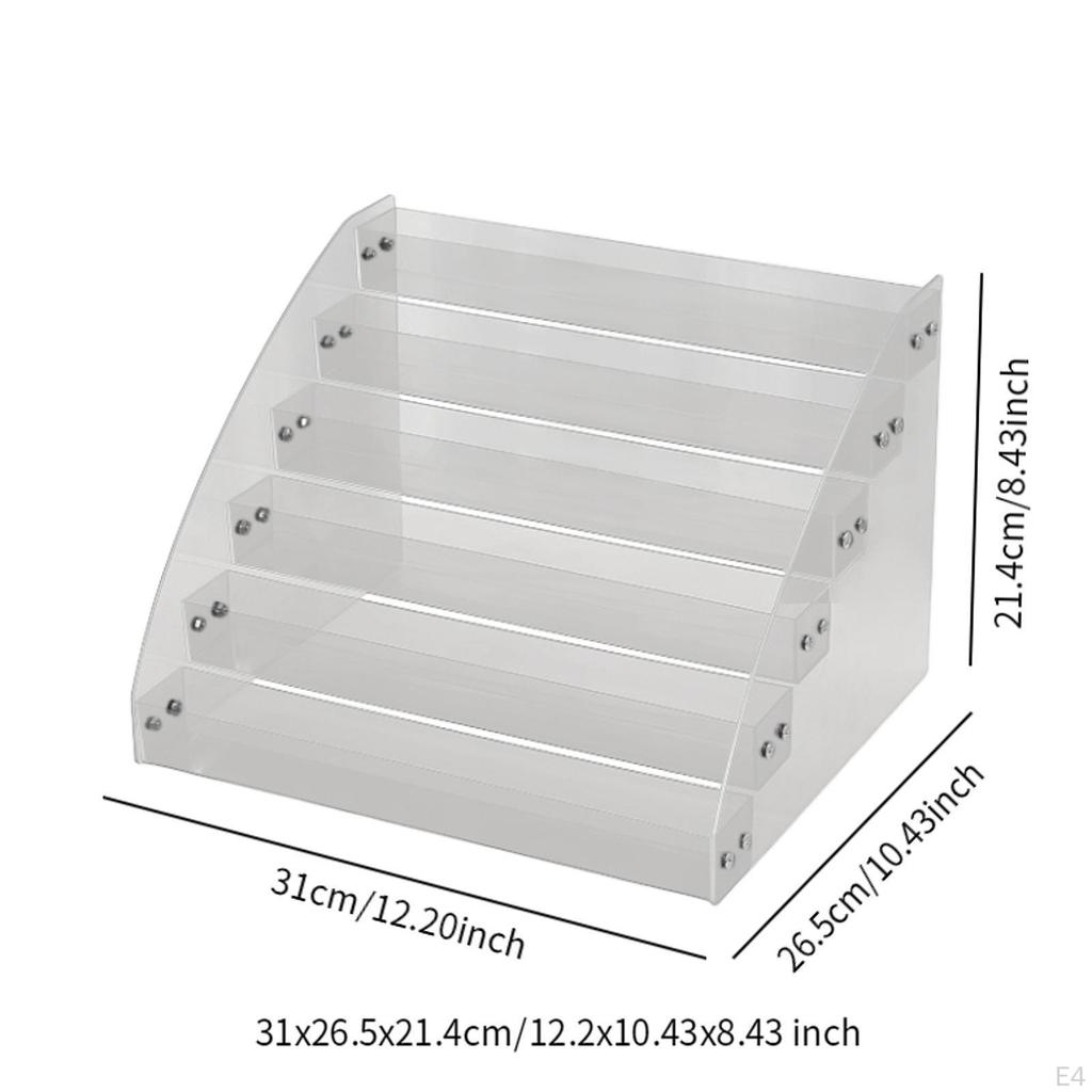 Acryl-Kosmetik-Aufbewahrungsbox, Lippenglanzständer, Nagellack-Organizer, Make-up-Halter für Pinsel