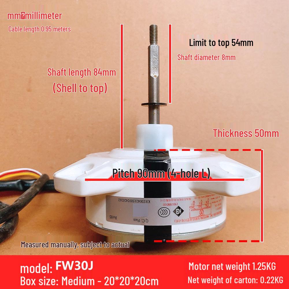 

FW30J Reverse DC Fan for Gree 30W Outdoor AC Motor ZWR30-J