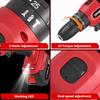 ONEVAN 25+3 Torque Electric Impact Drill Multifunctional 2 Gears Cordless Hammer Drill Power Tool For Makita 18V Battery Pin