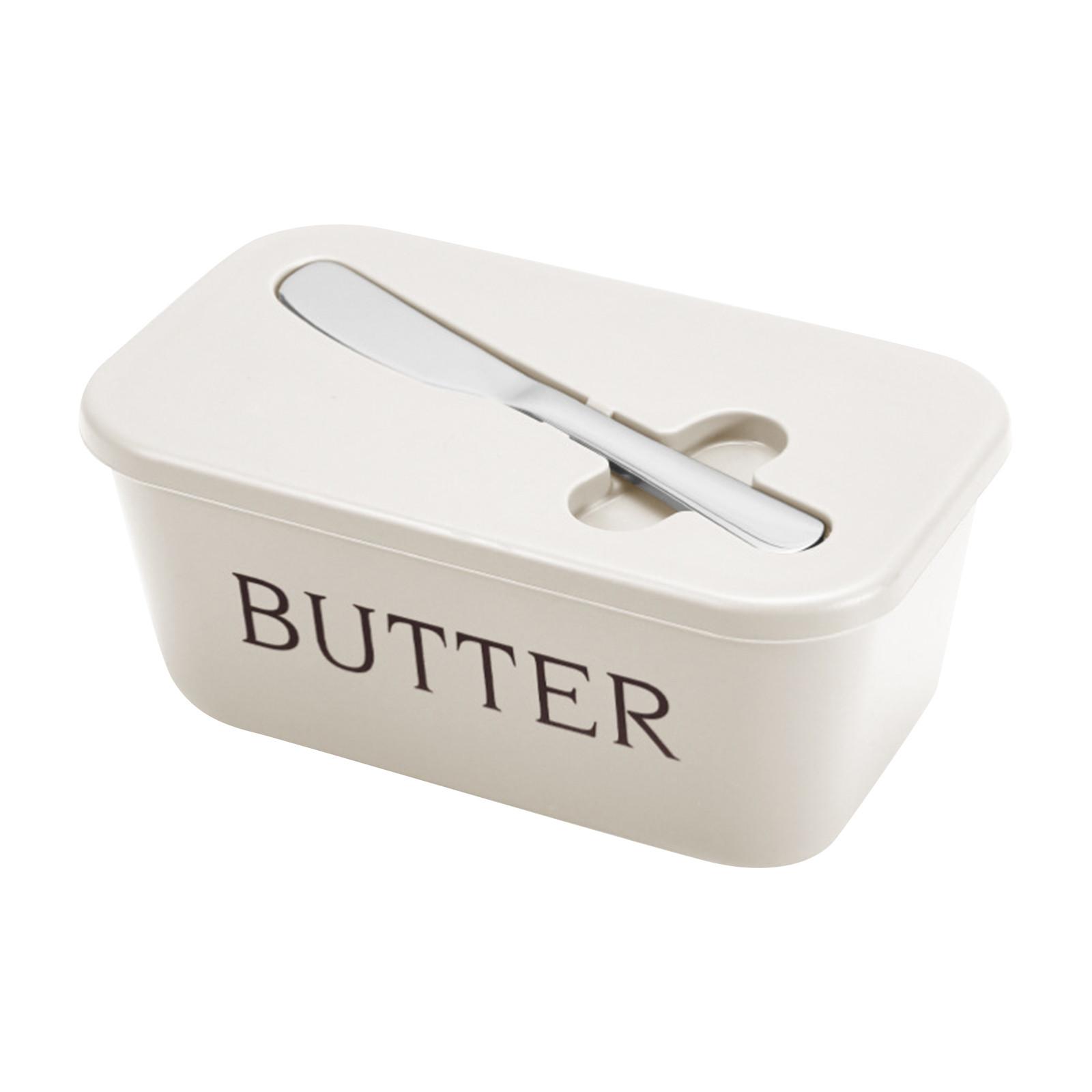 

Большая вместительная коробка для масла, коробка для хранения сыра с ножами One Size белый