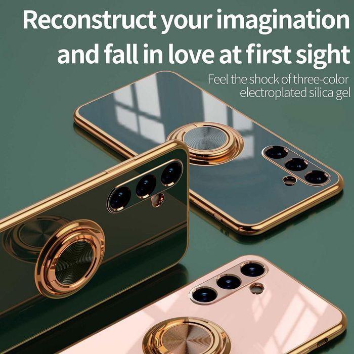Skyddsskal - BOOLING - för Samsung Galaxy A56 5G - Silikon TPU - Stöttåligt - 360° roterande ring