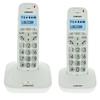 Logicom confort 250 duo téléphone sans fil sans répondeur blanc senior