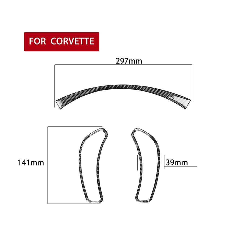 Echte Kohlefaser Auto Armaturenbrett Panel Abdeckung Zierleiste Für 2005-13 Chevrolet Corvette C6