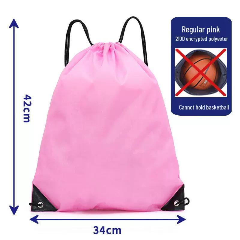 Customizable Waterproof Oxford Large Capacity Drawstring Backpack with Logo Print