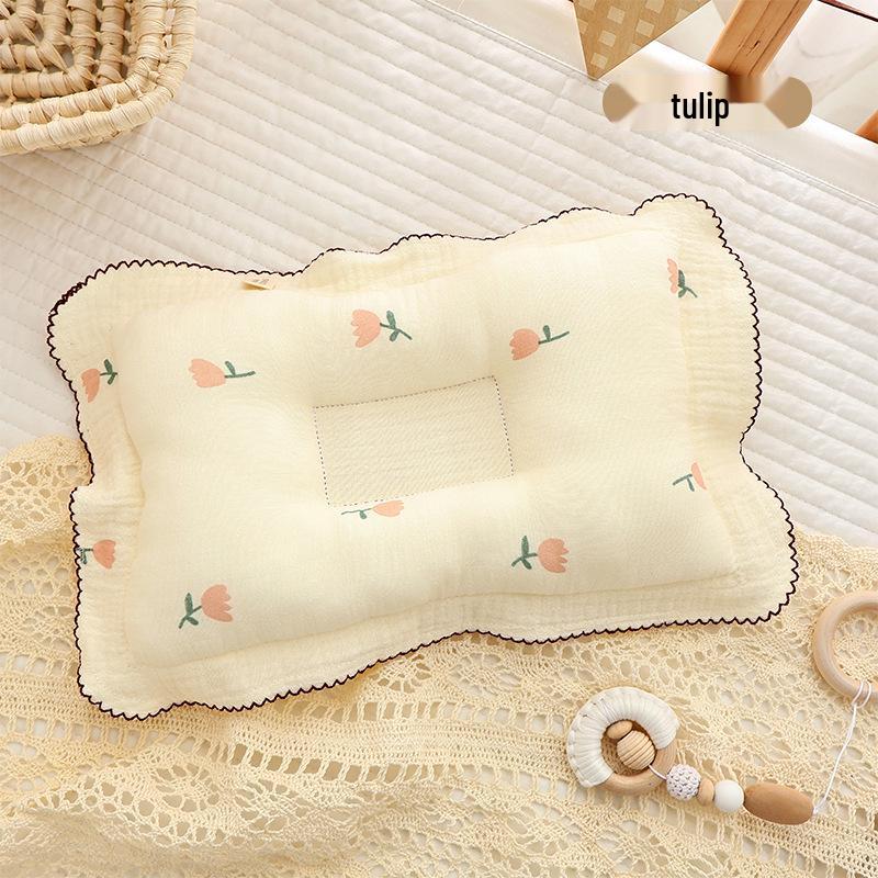 Poduszka Kształtująca dla Noworodków z Czystej Bawełny - Przeciw Płaskiej Główce dla Niemowląt i Małych Dzieci