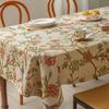 Tovaglia nordica con stampa a nappe in cotone lino antimacchia - Resistente al calore per casa e sala da pranzo