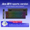 ACE68 Magnetic Keyboard ACE60 Pro Wired Mechanical Keyboard 0.01mm Rapid Trigg Rapid Trigger Keyboard 128K Sampling Rate