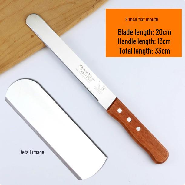Stainless Steel Serrated Bread & Cake Knife - No Crumbs Slicing