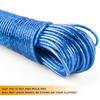 20M PVC Steel Wire Clothesline Portable Travel Lightweight Heavy Duty Indoor Outdoor