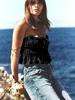 Womens Tie Front Crop Cami Top Ruffle Spaghetti Strap Y2K Summer Shirt