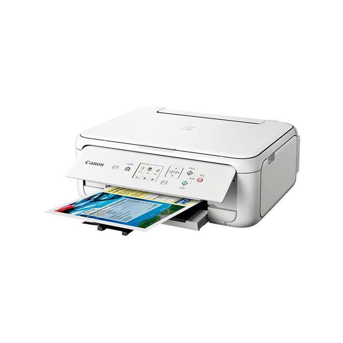 Imprimante CANON PIXMA TS5151 3-en-1 jet d'encre couleur blanche - A4
