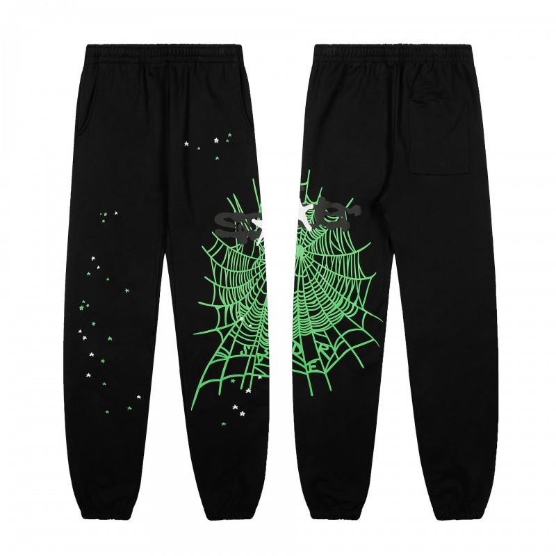 Sp5der 555555 Pěnový Potisk Tepláková Souprava Oversized Mikina Tepláky Streetwear Zimní Outfit