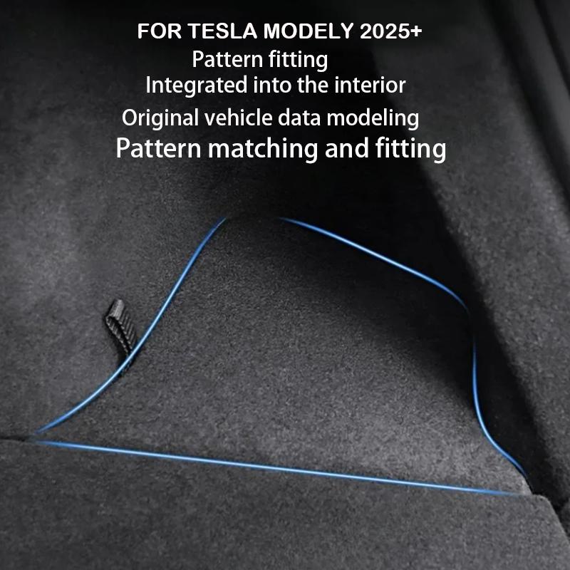 For Tesla Model Y Juniper 2026 2025 Car Trunk Side Storage Box Cover Plate Organizer Car Trunk Side Storage Box Refit Accessorie