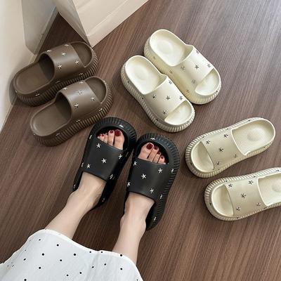 Internet Celebrity Popular Thick-bottomed Cool Slippers Women's Spring and Summer Fashion Versatile Comfortable Non-slip Cool Slippers Women