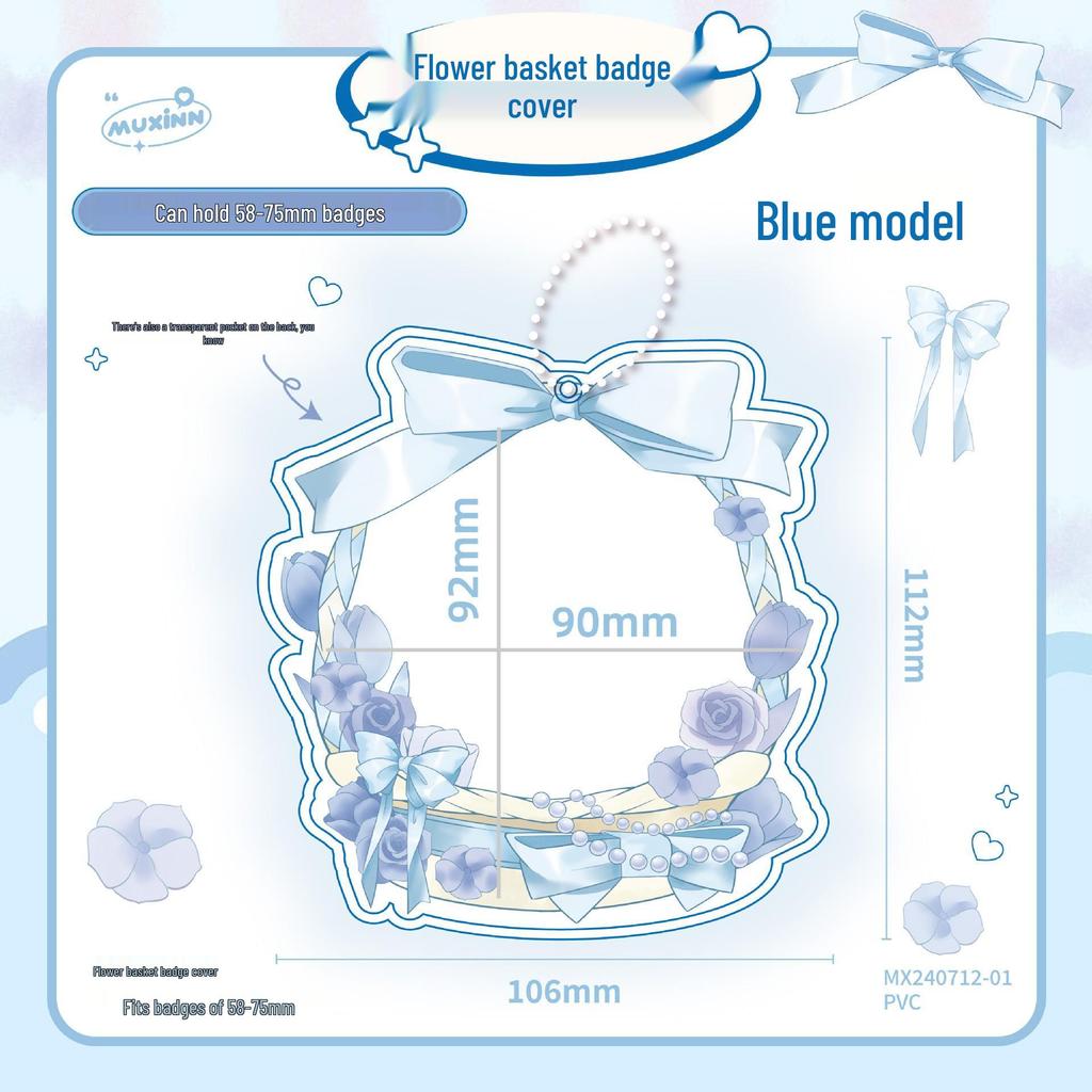 Acrylic Stand: 58-75mm Useable Gumi Ita Bag Charm & Anime Badge Storage Case