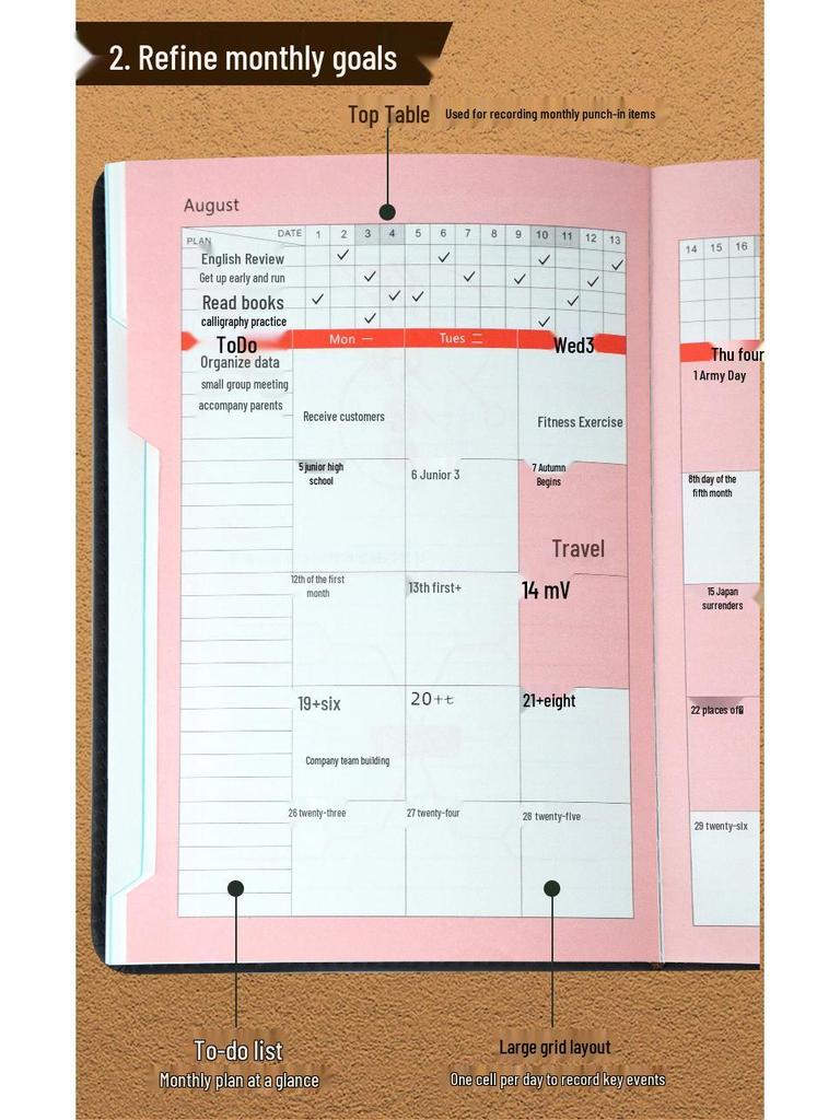 2026 Daily Diary and Password Keeper - Custom Logo, Thick Pages for Effective Time Management