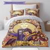 Doctor Who Pattern Bedding Quilt Set Quilt Cover Pillowcase Home Decoration Gift (1 * Duvet Cover + 2 * Pillowcase, Without Core)