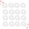 16Pcs Soft Pompom Balls for DIY Sweater Hat Shoes Craft Projects Clothing Accessories Decor Gift Set 8Cm Diameter Elastic Rope