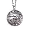 Horse Head Pendant Necklace Equestrian Cowboy Western Style Jewelry 45cm or 70cm long chain