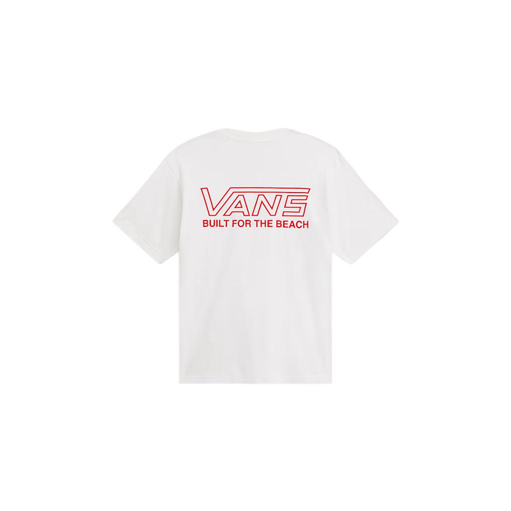 Vans Solid Color Round Neck Drop Shoulder T-Shirt Men tops VN000SR3WHT