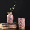 Enamel Flower Vase Decoration New Chinese Retro TV Cabinet Decoration Ceramic Minimalist Chinese Flower Arrangement Vase ZF517