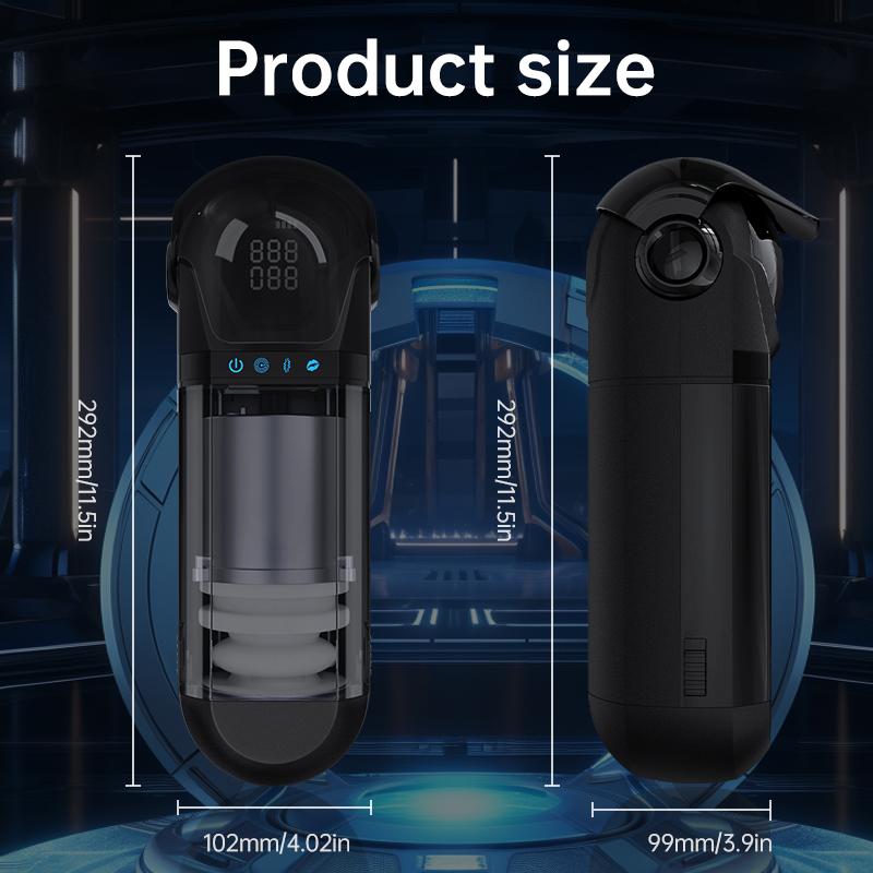 App-Steuerung Automatischer männlicher Masturbator-Becher 9 Saugende Stoßende Vibrationsmodi Penis Pumpe Sexspielzeug für Männer Blowjob Sexspielzeug für Männer Erektion steigern