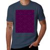Stegosaurus Lace Purple Tshirt Heavy Duty Casual Work Tee Tshirt