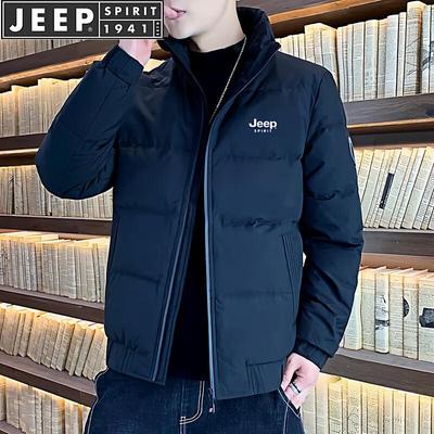 JEEP SPIRIT Men's Stand Collar Duck Down Puffer Jacket