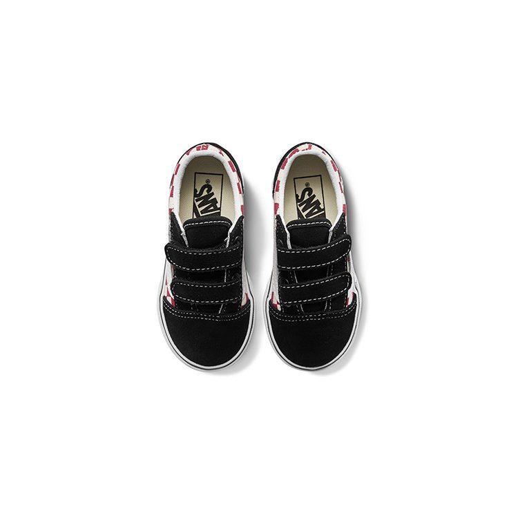 Vans Old Skool V Canvas Low top Skateboard Shoes Black Infant And Toddler VN0A344K35U