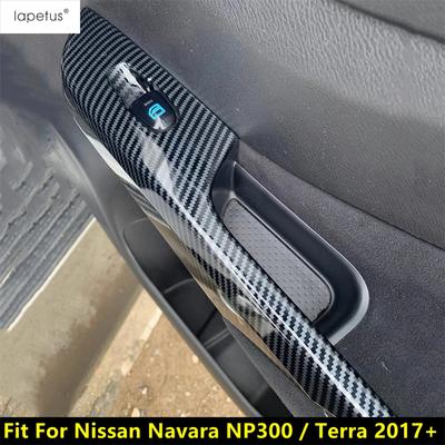 Car Window Switch Lift Control Panel Cover Trim For Nissan Navara NP300 / Terra 2017 2018    Accessories Interior
