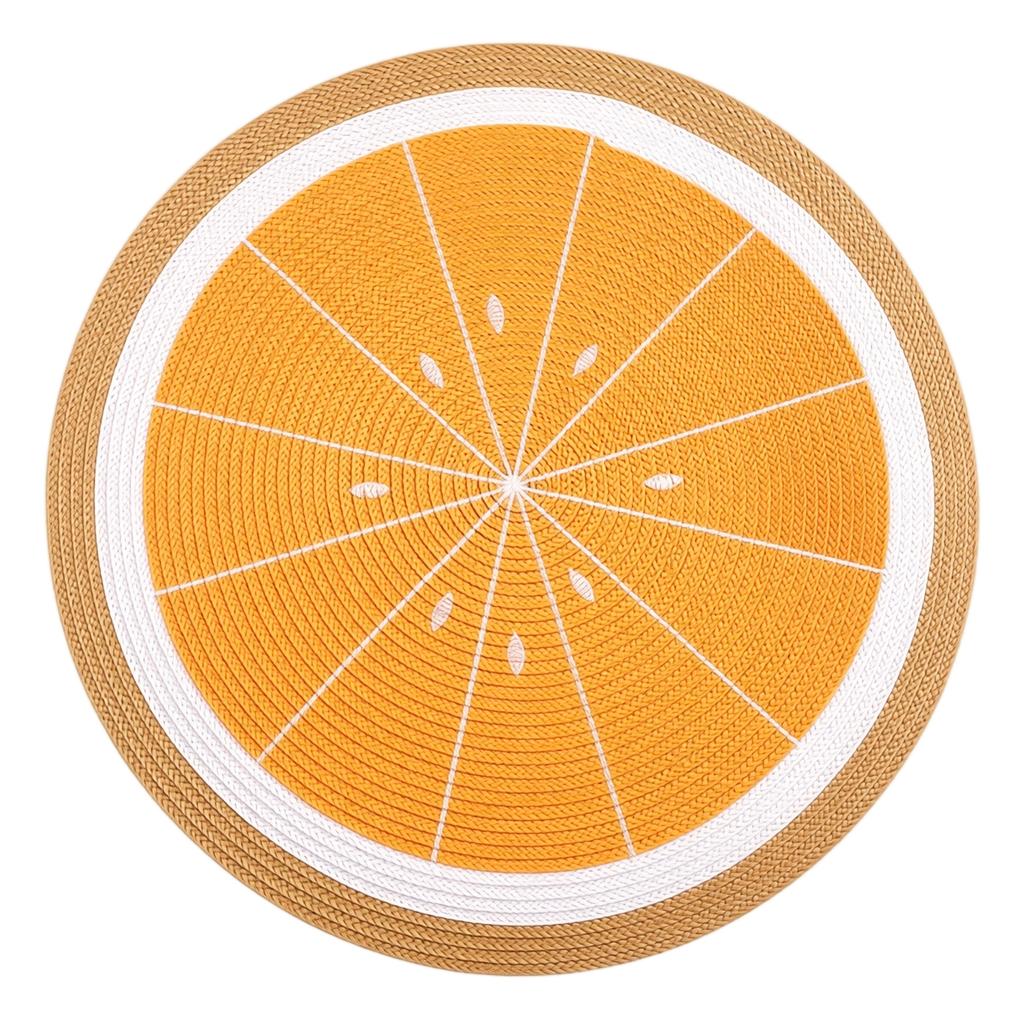 Ronde Geweven Stijl Placemat PP Materiaal Duurzaam Tafelkleed Diameter 38cm Geschikt voor Eettafel Keuken Gebruik