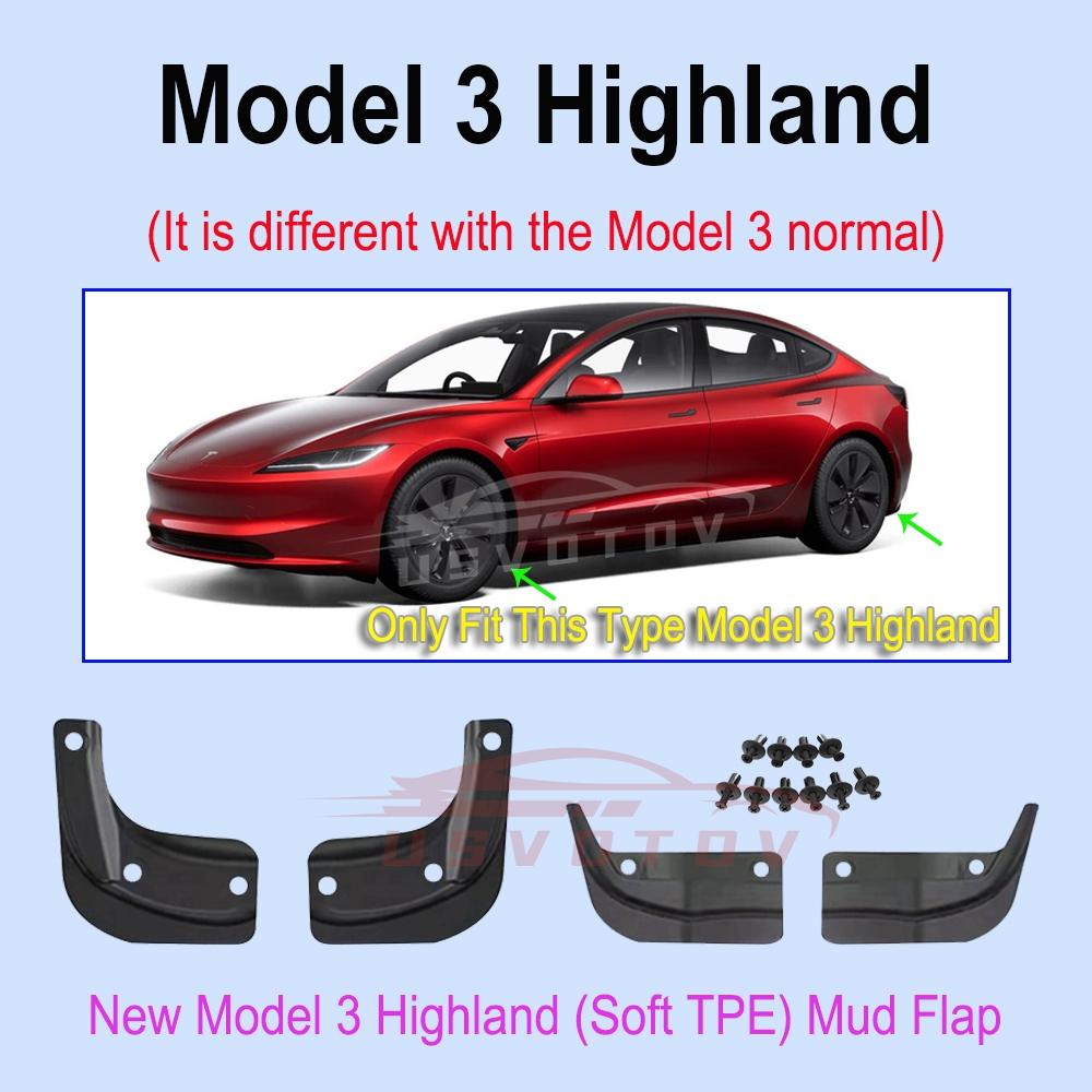 Upgraded Mud Flaps for Tesla Model Y Juniper Model 3 YL 2025 2026 Accessories Mudguards Fender Anti-Sand Guard Protector Cover
