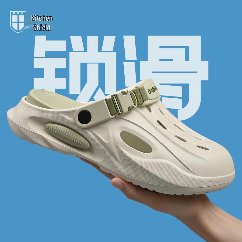 Chudun Breathable Non-slip Chef Clog Shoes 43-44