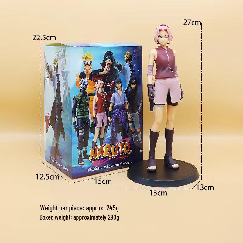 Anime Figure Collection: Naruto Characters - Kakashi, Uchiha, Itachi, Sasuke, Minato, and Sakura