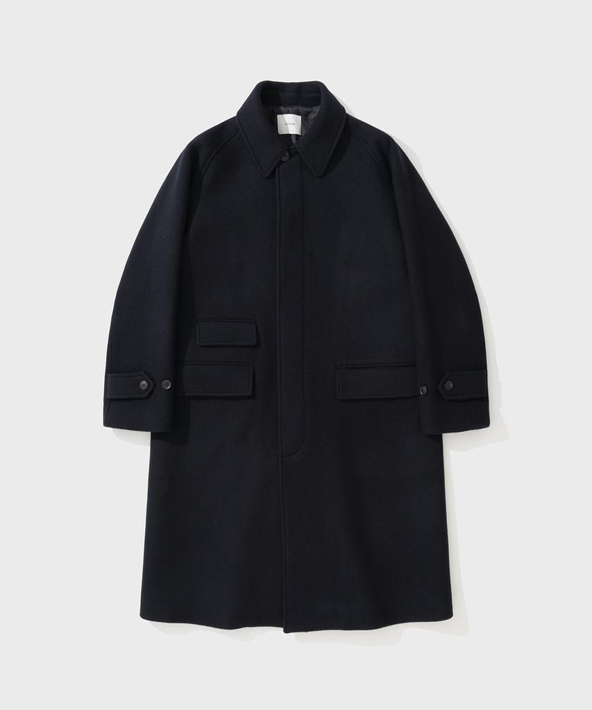 Shirter Fm Felt Balmacaan Coat (Navy)