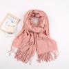 Winter Warm Solid Color Imitation Cashmere Scarf Long Thicken Neck Guard Shawl Comfortable Neck Warmer Wrap Women Girls