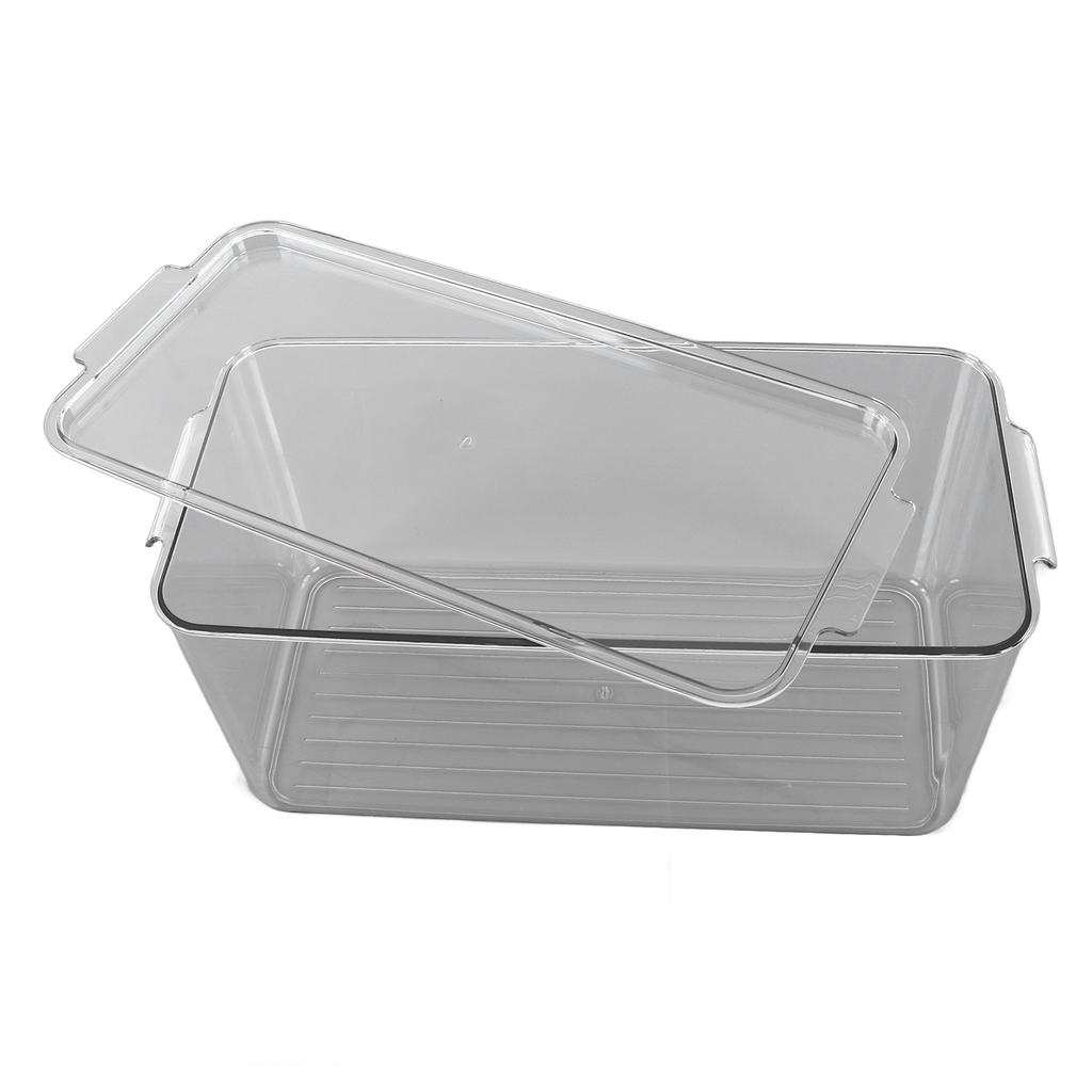 Plastic Storage Box Stackable Refrigerator Kitchen Clear Plastic Fruit Vegetable Preservation Storage BoxHigh