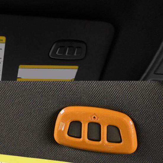 Front Reading Light Switch Cover Trim 1* For Ford Ranger -2024 Bright Orange