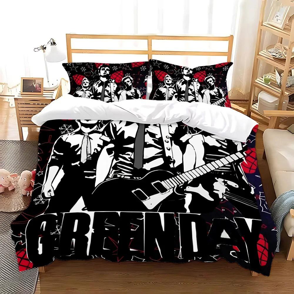 Green Day American Idiot Bedding Collection Single Twin Full Queen King Size Bed Collection Aldult Kid Bedroom Duvetcover Collections With Bed Lin