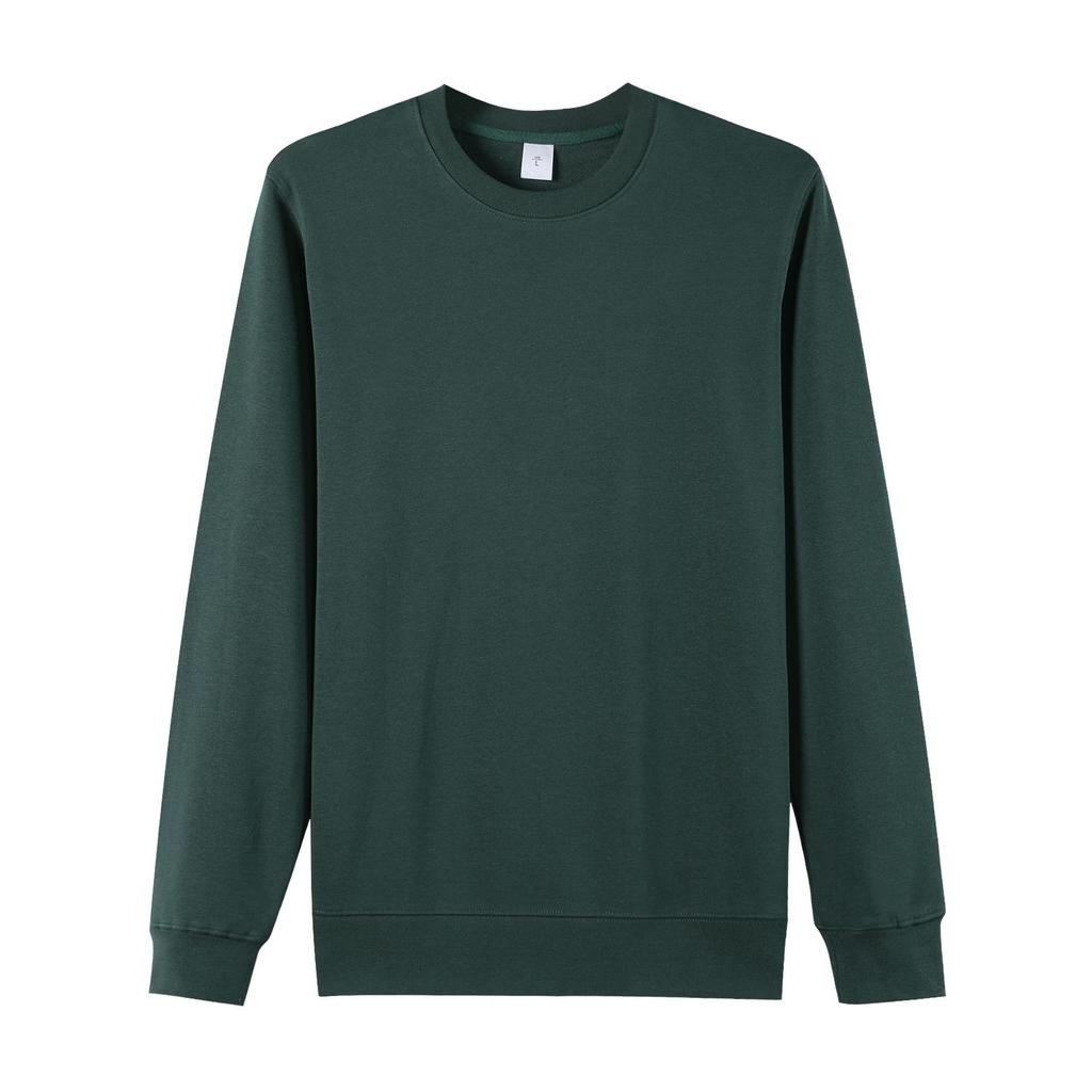Damen Weißes Pullover-Sweatshirt im koreanischen Stil mit Rundhalsausschnitt - Reine Baumwolle, Trendig für Frühling/Herbst 2024