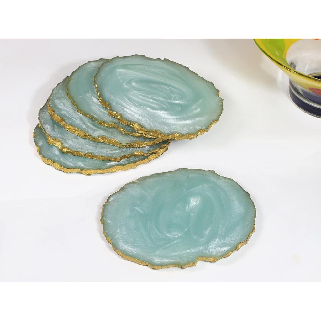 Набор подставок для кружек (6 шт), Tea Coasters Set of 6 (10 х 10 cm, Blue Moroccan), Duli