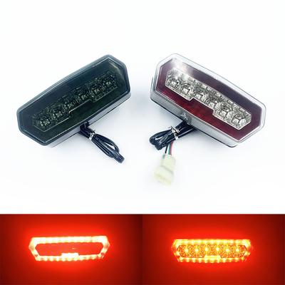 FYSD Motorcycle LED Taillight Rear Tail Amber Turn Signal Red Brake Lamp Light 12V Waterproof For HONDA MSX /Grom 125