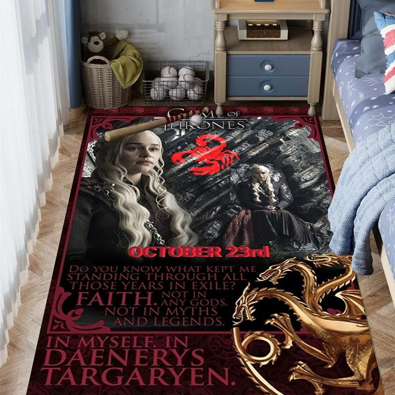 Daenerys's Resolve: Faith Power carpet Living room and bedroom mats Suitable for all seasons Art Doormat Dormitory decoration