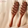 1PCS Head Copper Tooth Massage Comb GuaSha Tool Long Handled Massage Comb Scalp Head Meridian Comb Thickened Wide Wooden Comb