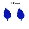 2PCS Lifelike Leaf Embroidery Parches Adhesive Iron On Embroidery Leaf Stickers No Sewing Needed Hole Repair Maple Patches